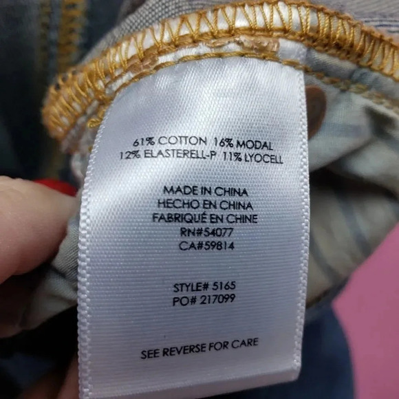 CAbi #5165 Slim Boyfriend Distressed Mojave Jeans - Picture 3 of 5